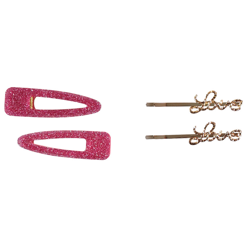 Pack de 4 horquillas de fantasía para niña 