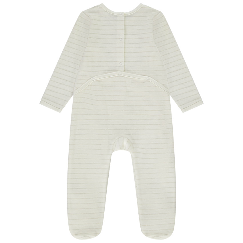 Pelele patch Hedwig Warner para bebé niña con aperturas diferentes según la edad 