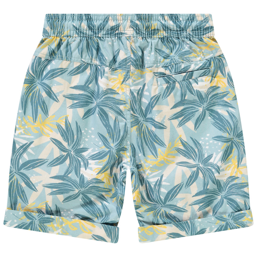 Bermudas de algodón estampado palmeras para niño 