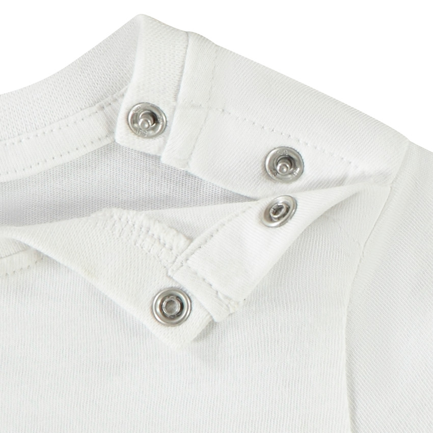 Camiseta de manga corta con oso y burbujas para bebé niño 