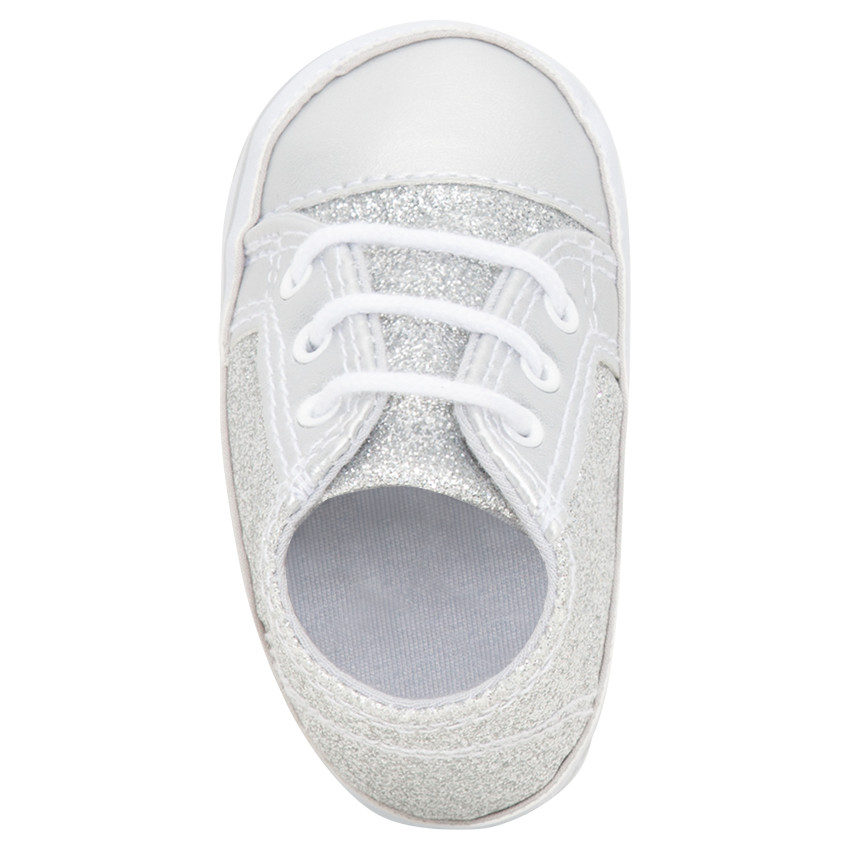 Botas brillantes con cordones 