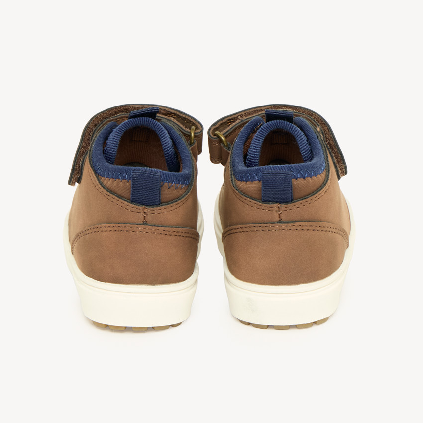 Botines para bebé niño con cordones elásticos y velcro 
