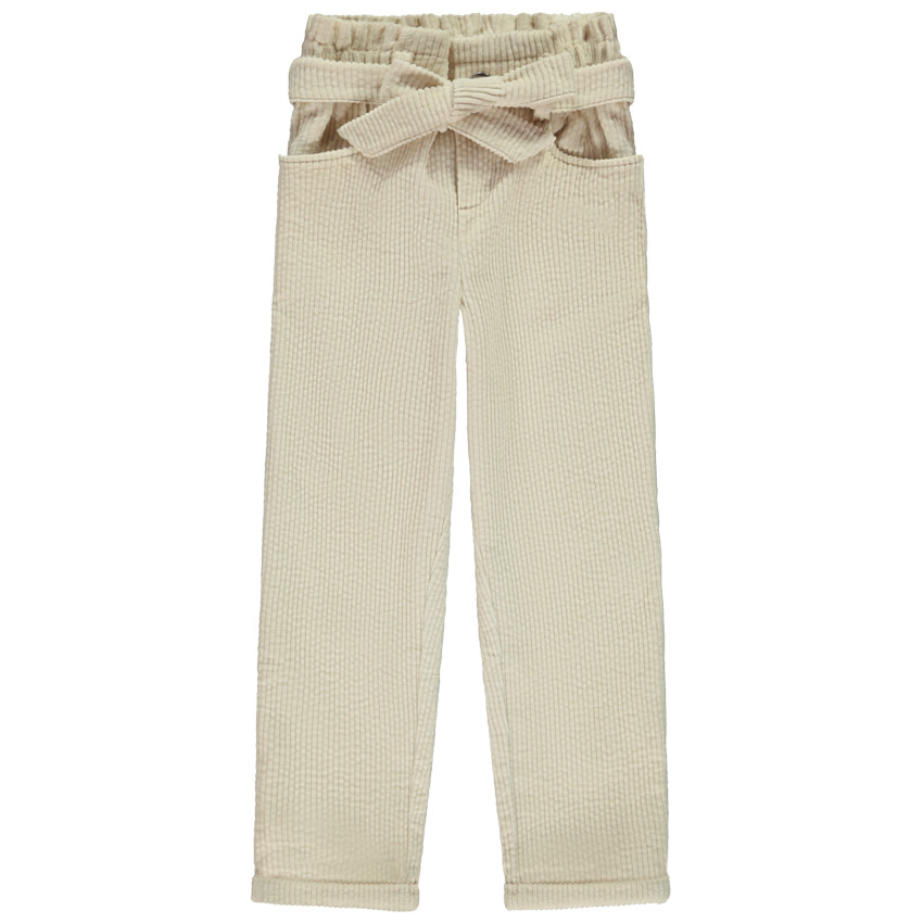 Pantalón slim de terciopelo con cinturón para niña  Additional Pantalón slim de terciopelo con cinturón para niña