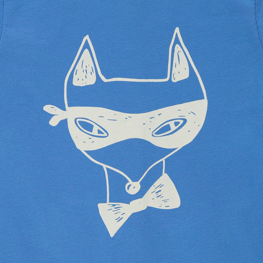 Pijama de punto con estampado de zorro 