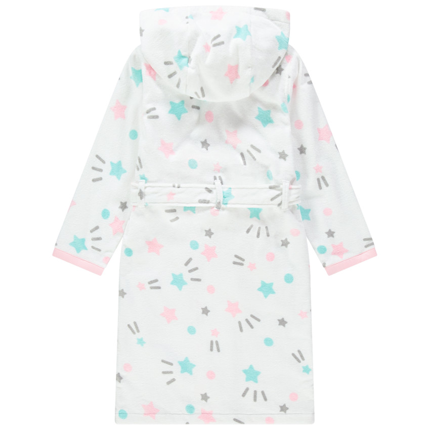 Albornoz de felpa con estampado de estrellas en todo el diseño  Additional Albornoz de felpa con estampado de estrellas en todo el diseño
