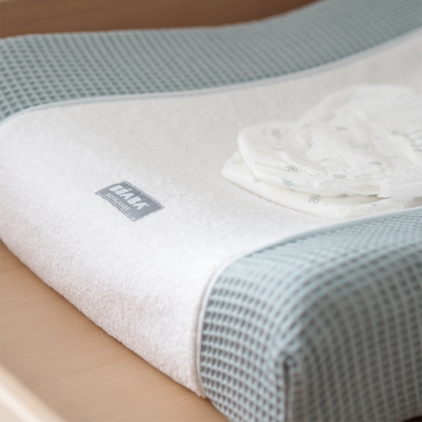 Funda para colchón de cambiador compatible con colchón Sofalange color verde agua 