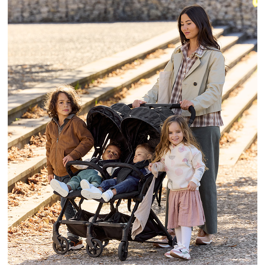 Silla de paseo gemelar premium Aria Twin - Negro  Additional Silla de paseo gemelar premium Aria Twin - Negro