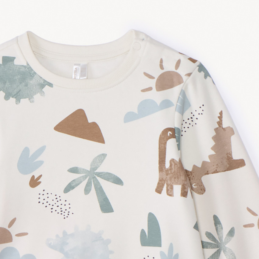 Conjunto de chándal con estampado de dinosaurios para bebé niño 