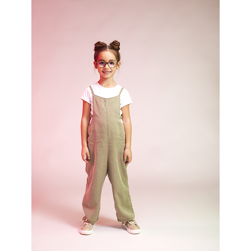 Combinaison larga lisa en lyocell para niña 