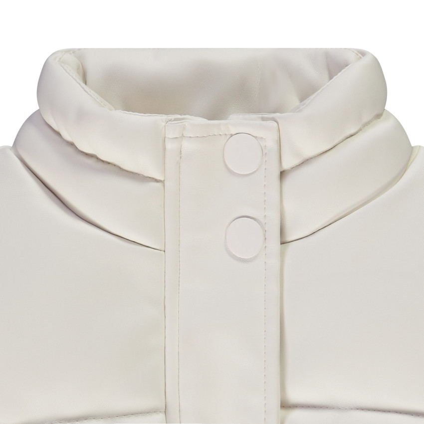 Chaleco acolchado sin mangas de piel sintética para niña 