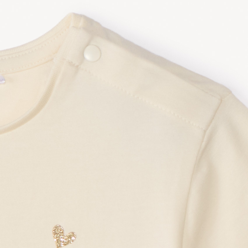 Camiseta de manga corta con estampado de animales para niña bebé 