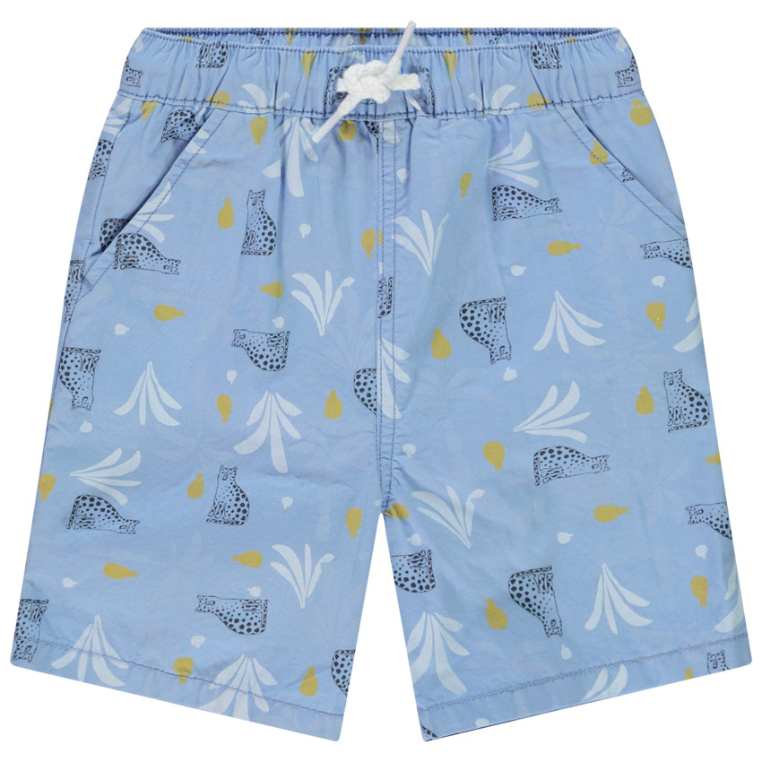 Bermuda estampado felinos para bebé niño 