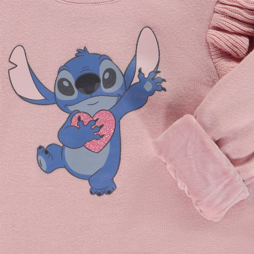 Sudadera de terciopelo con Stitch Disney para bebé niña 