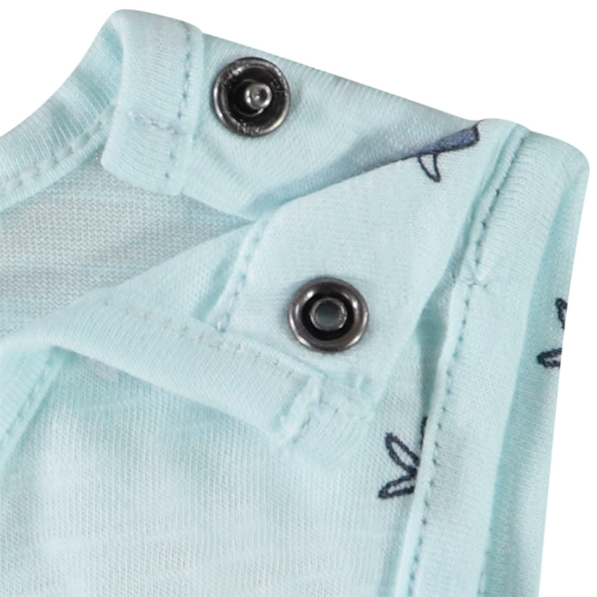 Lote de 2 camisetas sin mangas fantasía en jersey slub para bebé niño 