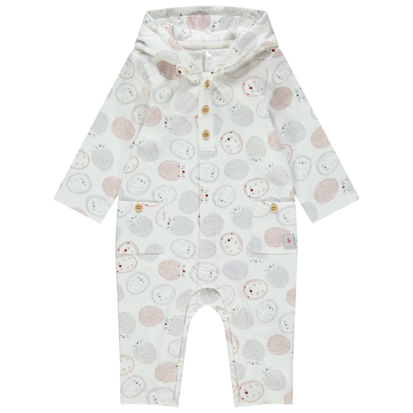 Combinaison longue à capuche imprimée hérissons 