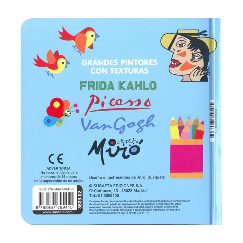 Libro Picasso para niños +2años 