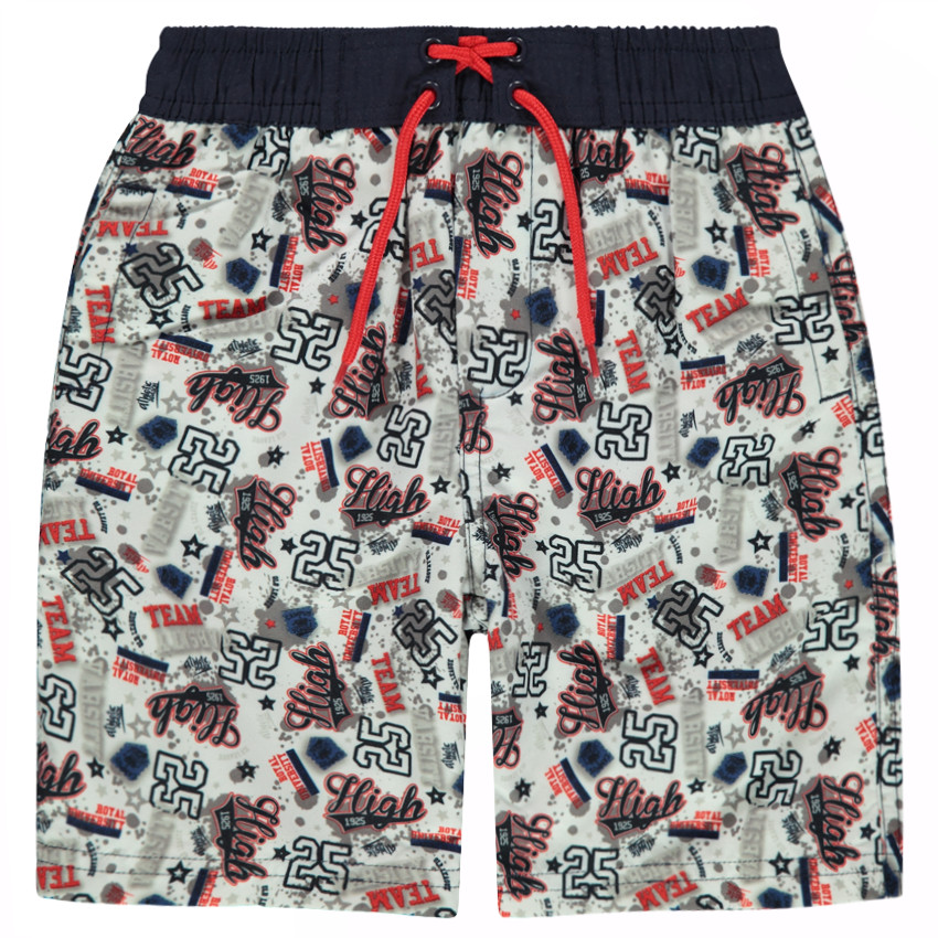 Short de baño con estampado de fantasía "all-over" 