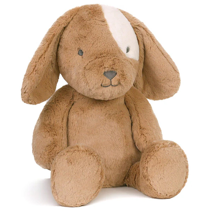 Peluche gran tamaño Duke el perro 52cm - Marrón/ Blanco 