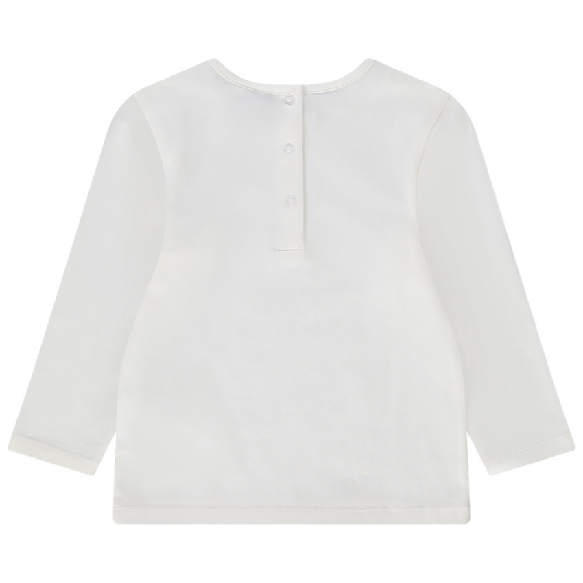 Camiseta manga larga estampado arcoíris para bebé niña 