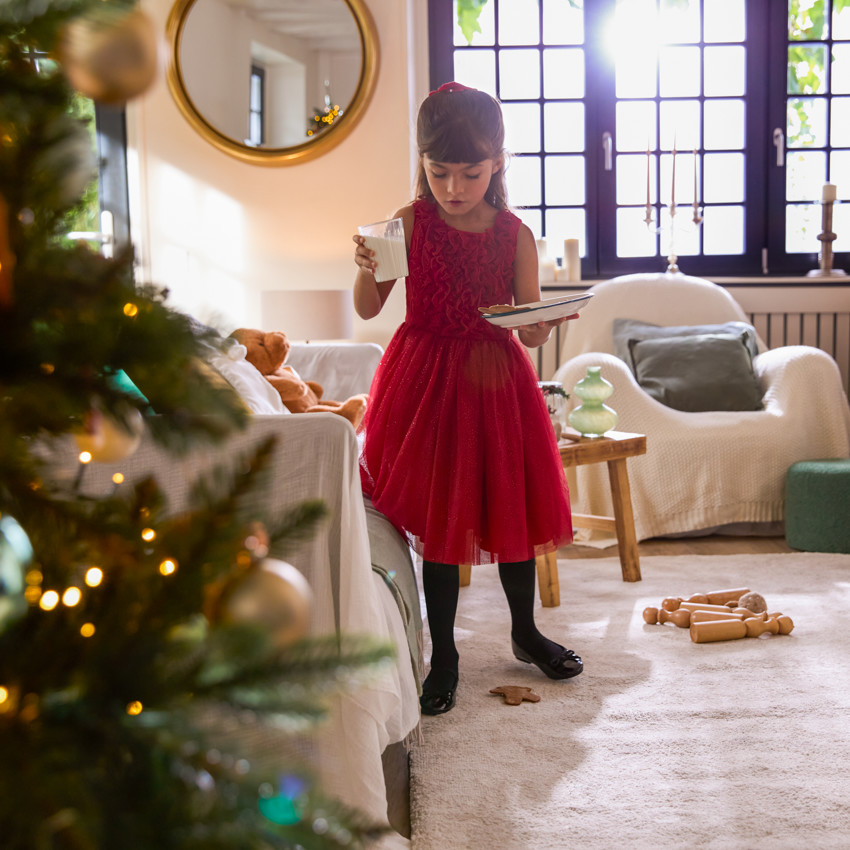 Ropa de fiesta sin mangas con volantes brillantes para niña 