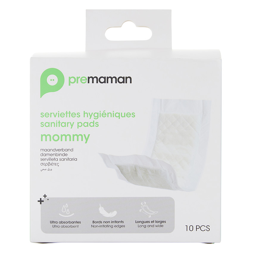 Lote de 10 compresas higiénicas postparto Mommy 