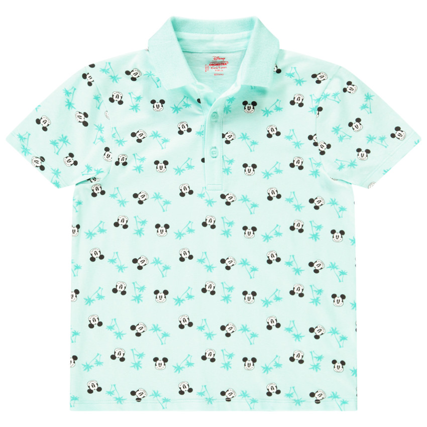 Polo manches courtes imprimé Mickey Disney pour garçon 