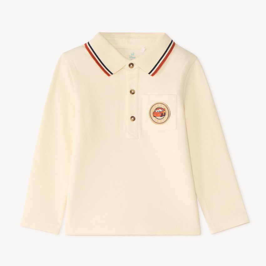 Polo de manga larga para bebé niño con insignia de Flash McQueen de Disney Pixar. 