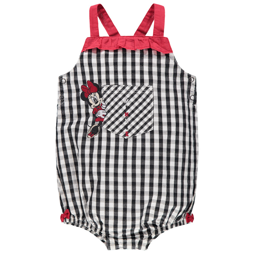 Peto de vichy con bordados de Minnie Disney 