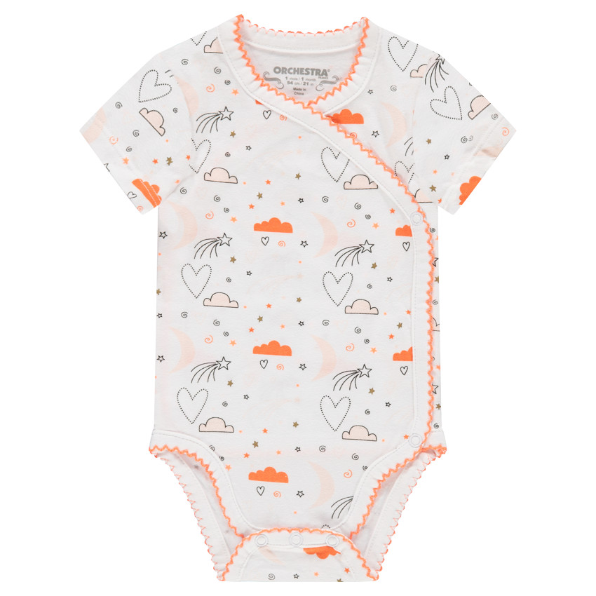 Pack de 3 bodies de jersey de manga corta con dibujos de fantasía y unicornio  Additional Pack de 3 bodies de jersey de manga corta con dibujos de fantasía y unicornio