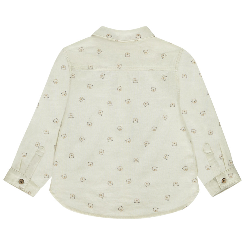 Camisa de manga larga con estampado de ositos para bebé niño 