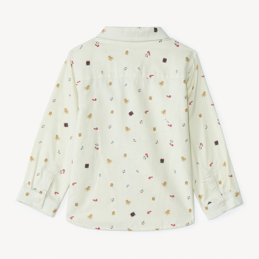 Chemise manches longues imprimé Noël pour bébé garçon 
