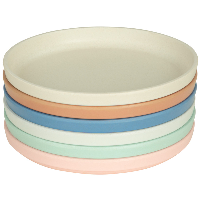 Plato redondo de bambú - color tierra  Additional Plato redondo de bambú - color tierra