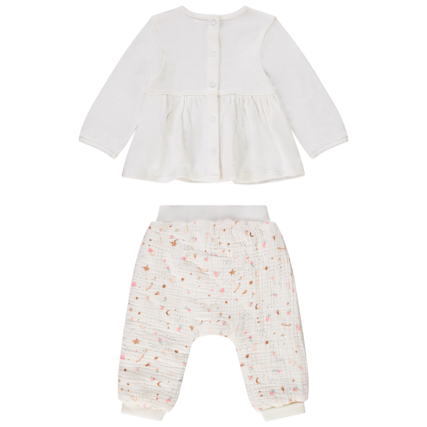 Conjunto 2 piezas estampado fantasía para bebé niña  Additional Conjunto 2 piezas estampado fantasía para bebé niña