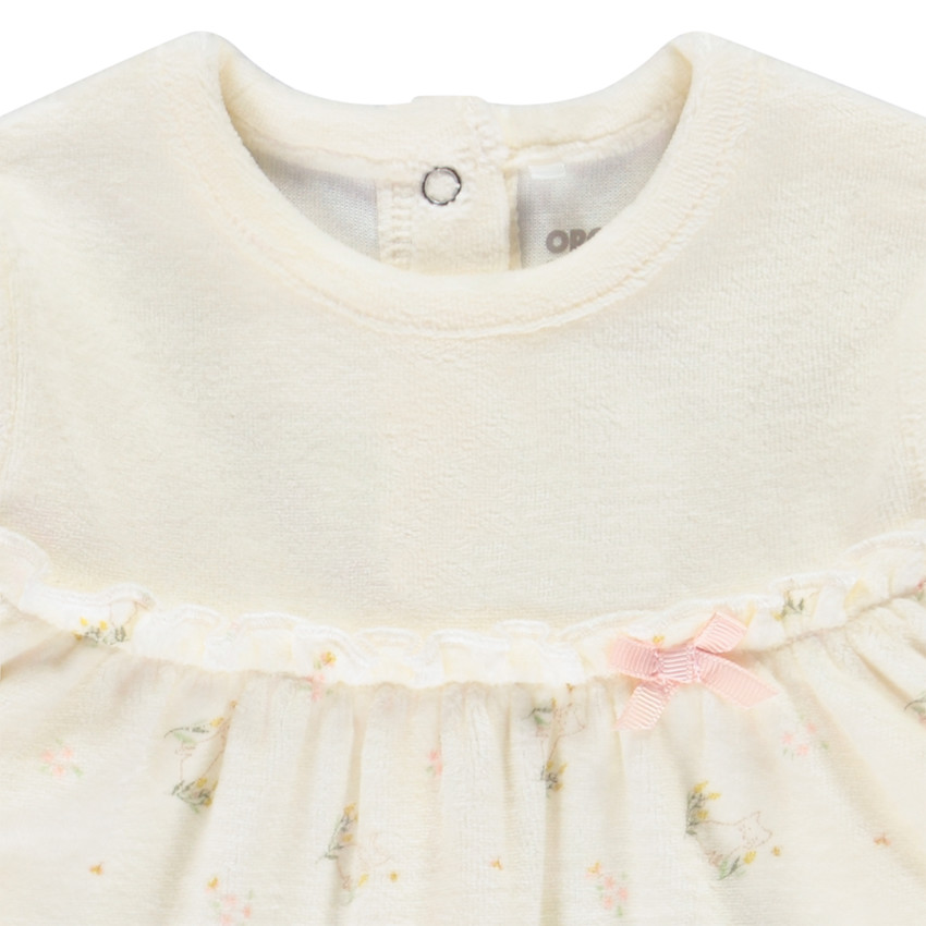 Pelele de terciopelo con estampado de gatos para bebé niña  Additional Pelele de terciopelo con estampado de gatos para bebé niña