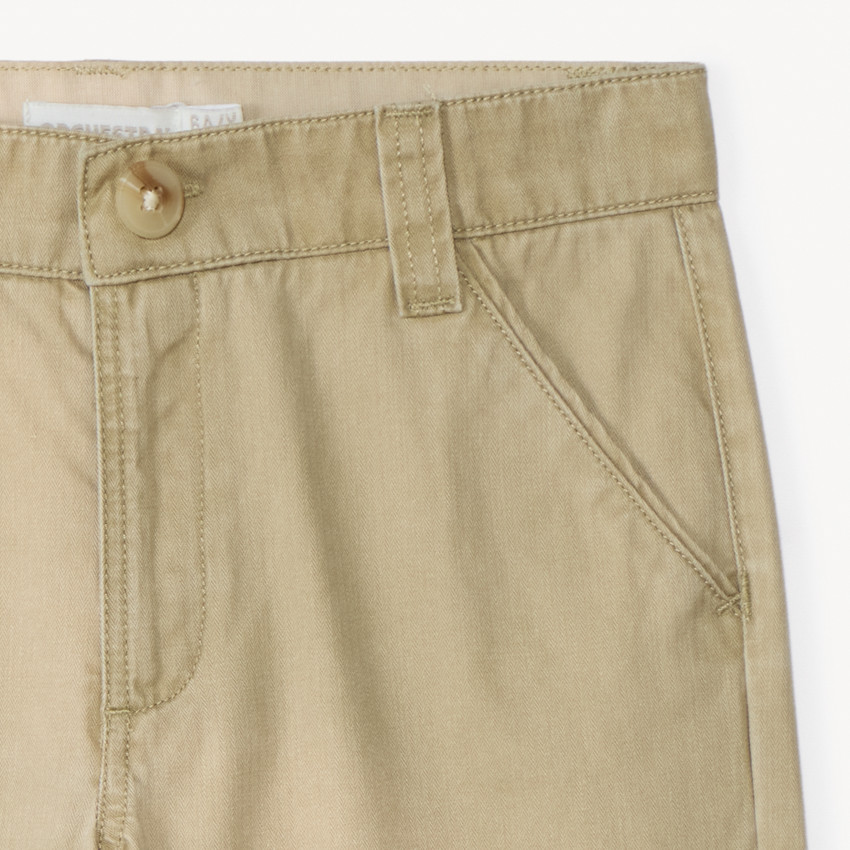 Bermuda liso de tela para niño 