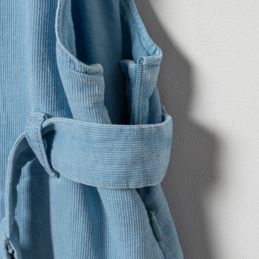 Robe salopette à ceinture pour fille 