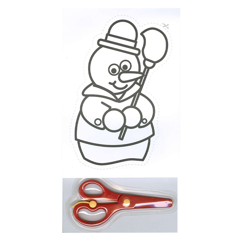 Libro para colorear y recortar Colorea y recorta la Navidad +5años 