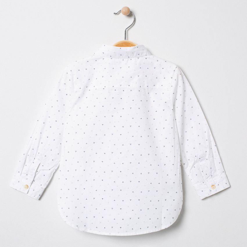 Camisa de manga larga con triangulos all-over 