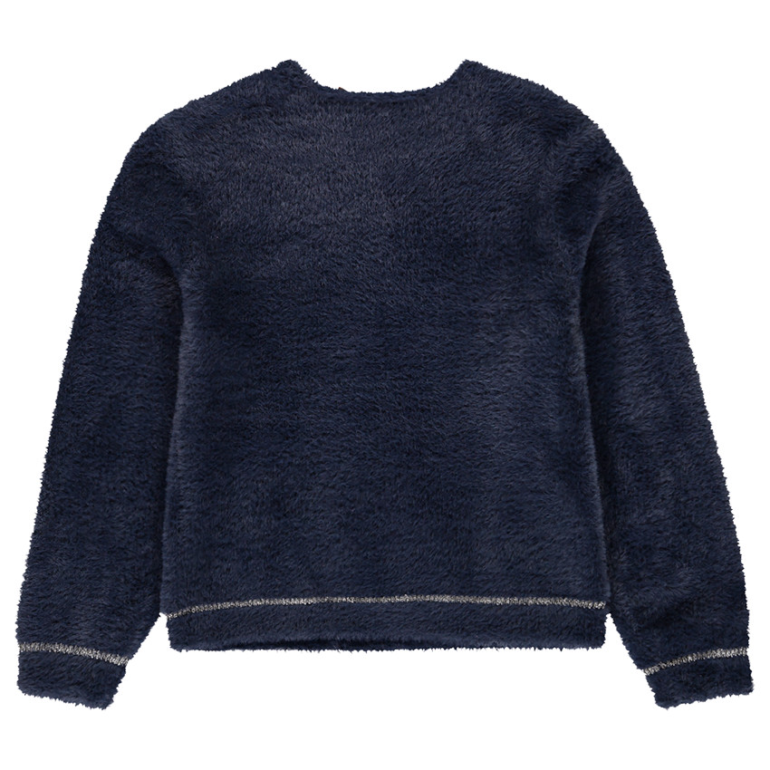 Jersey de punto suave con lentejuelas para niña 