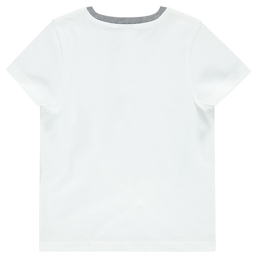 Tee-shirt manches courtes avec inscriptions et vélo printé 