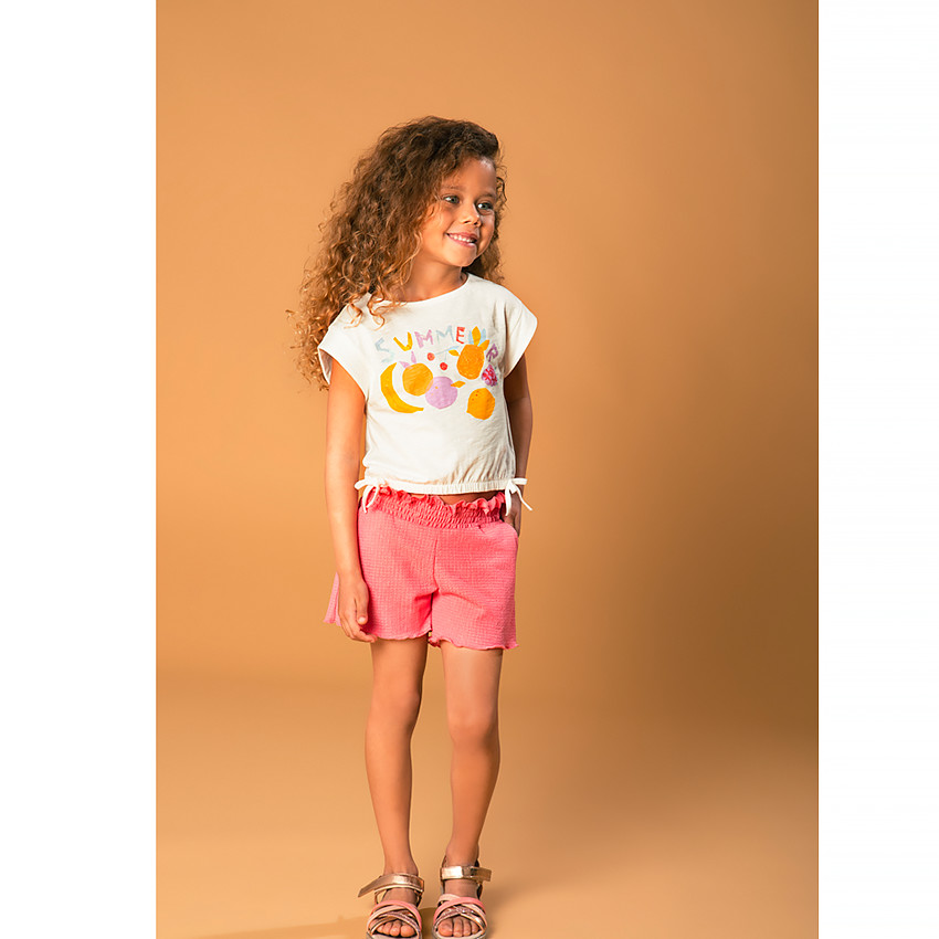 T-shirt forme boîte print fruits pour fille  Additional T-shirt forme boîte print fruits pour fille