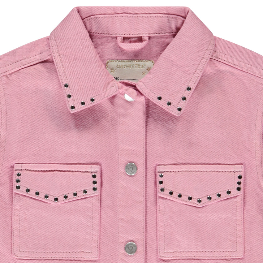 Chaleco vaquero sin mangas con tachuelas decorativas para niña  Additional Chaleco vaquero sin mangas con tachuelas decorativas para niña