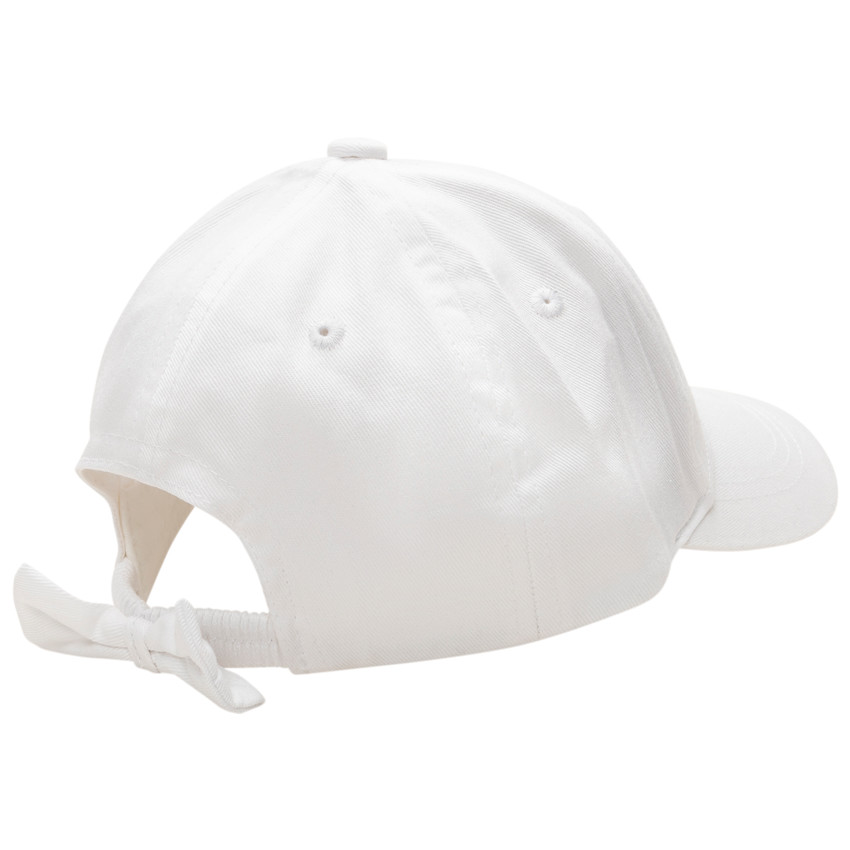 Gorra de tela con bordado de Minnie y lazo en la parte posterior 