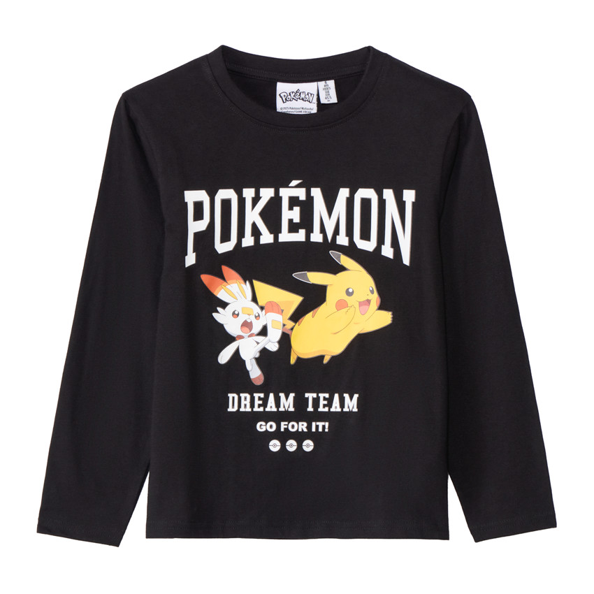 Camiseta de manga larga Pikatchu Pokémon para niño 