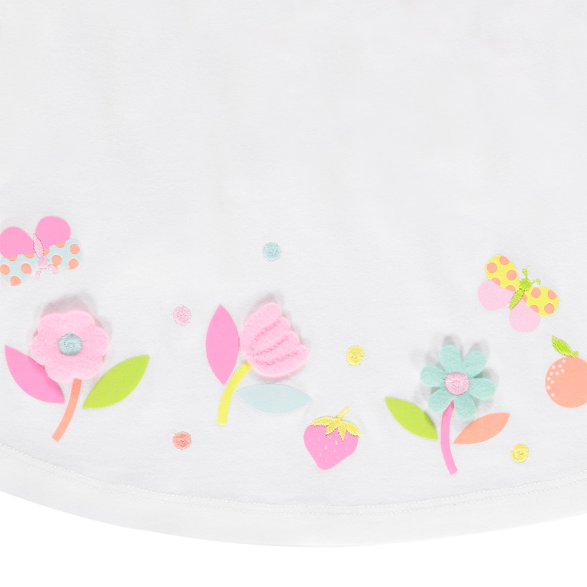 Conjunto de 2 piezas con short estampado para niña. 