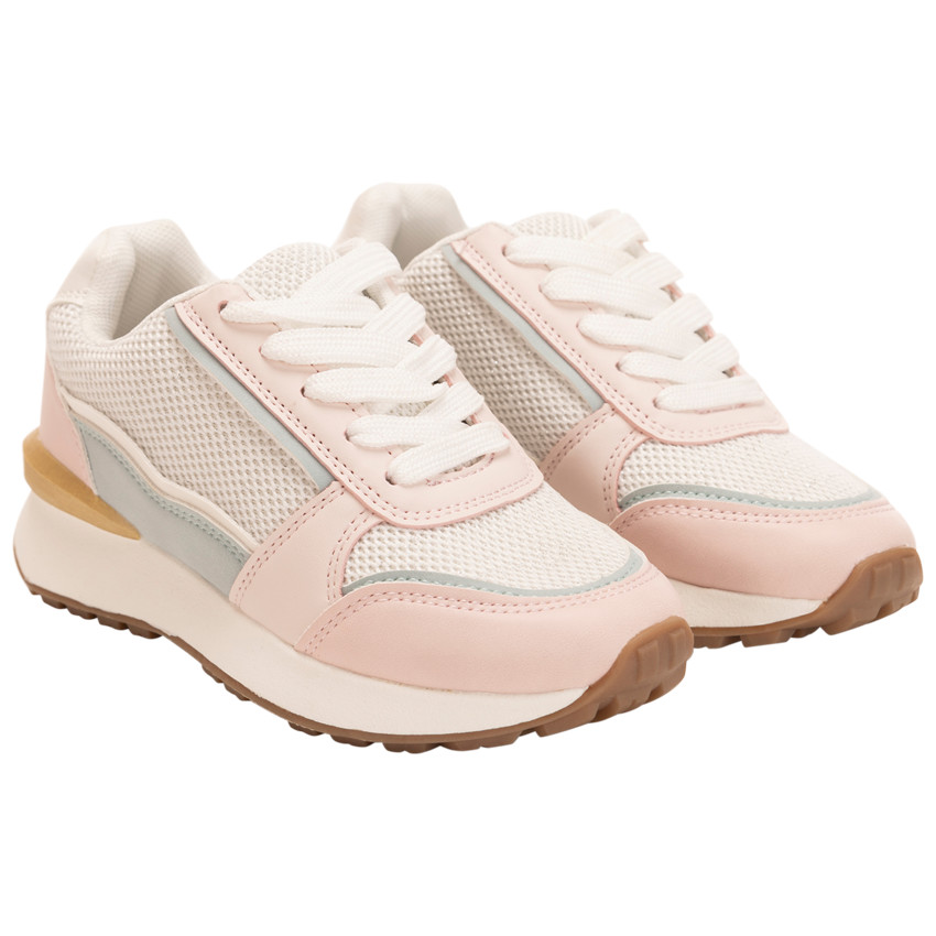 Zapatillas deportivas de malla con aplicaciones para niña 