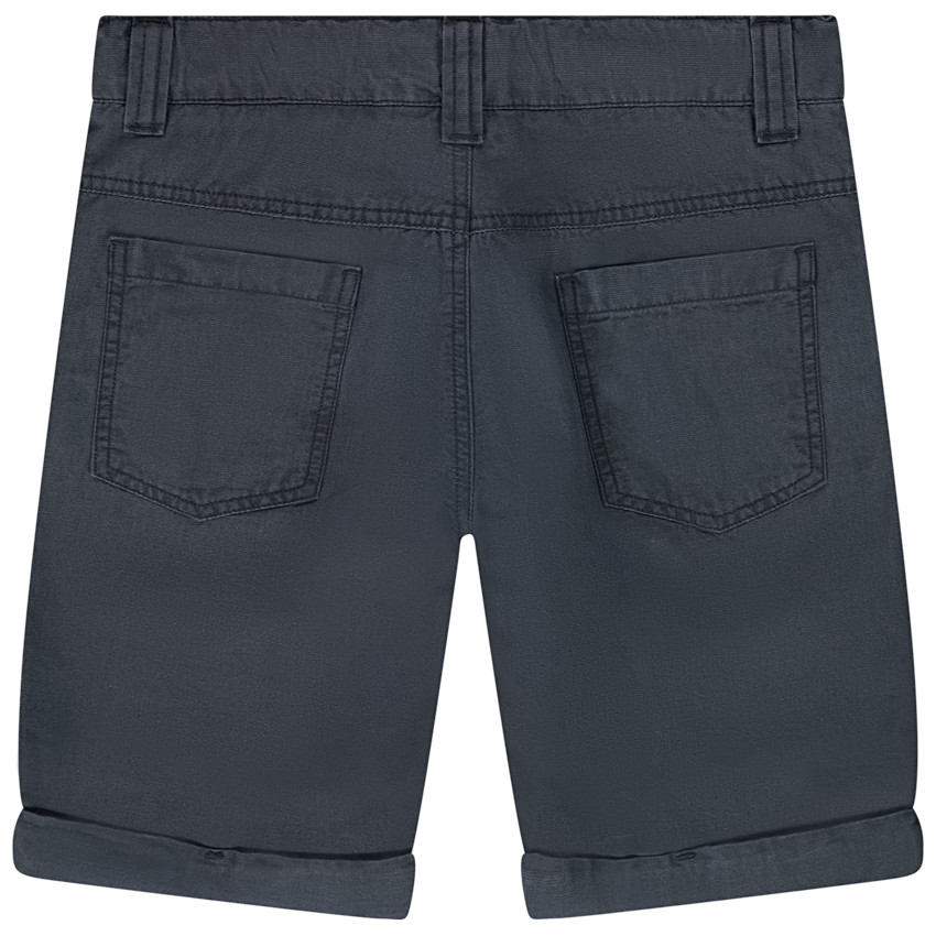 Bermudas de tela lisa con bolsillos para niño 