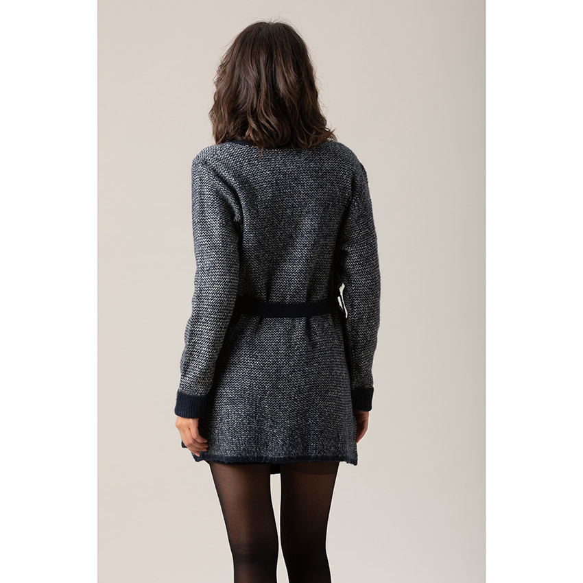 Chaqueta de premamá de punto sin botones 