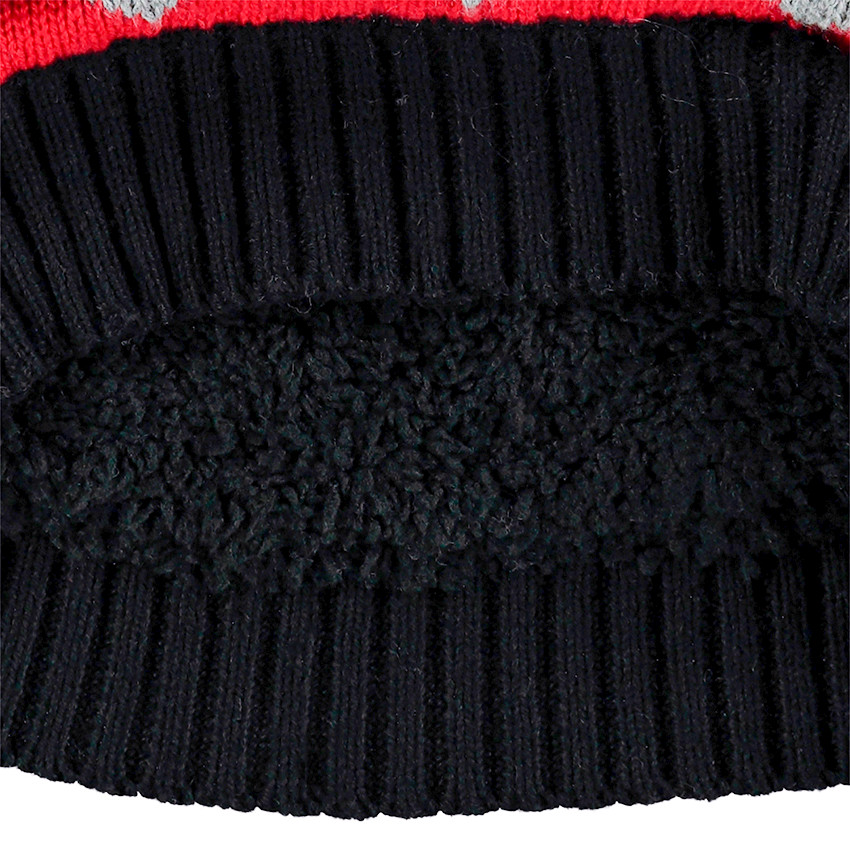 Gorro de punto con forro de borreguito y dibujo de jácquard vintage  Additional Gorro de punto con forro de borreguito y dibujo de jácquard vintage