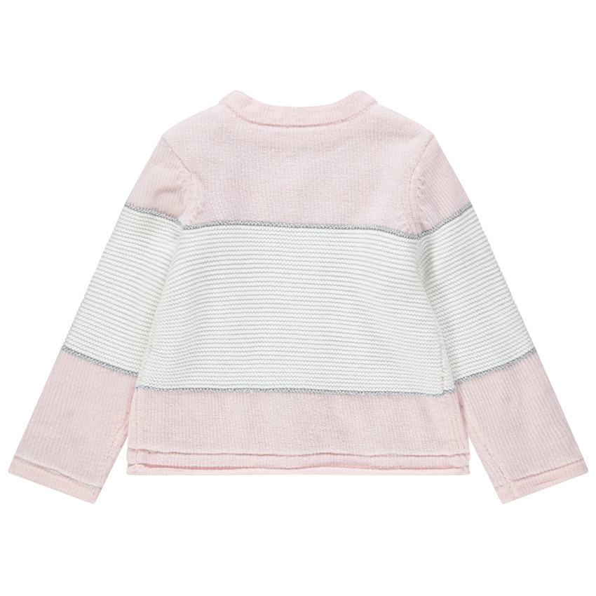 Gilet en tricot doublé polaire imprimé léopard 